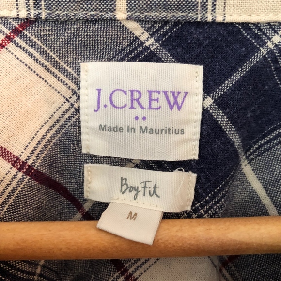 j crew womens flannel shirt - Picture 2 of 2